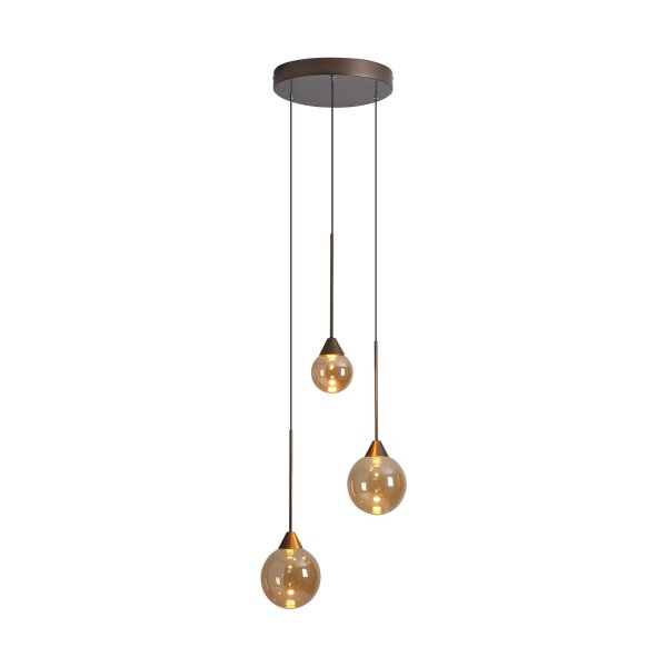 LED Hängelampe 2700-4000K Glas Bronze Champagner Ø40 cm