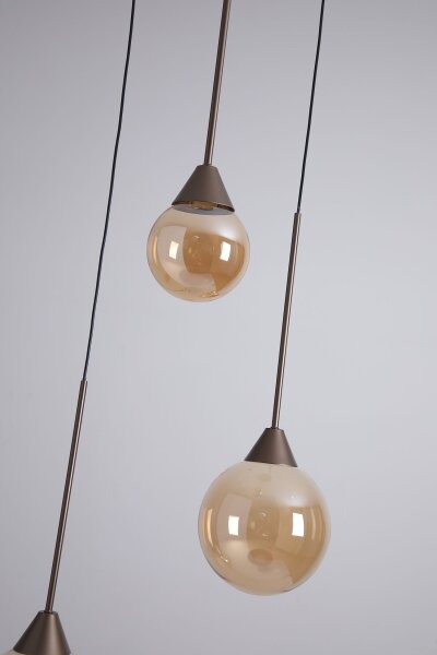 LED Hängelampe 2700-4000K Glas Bronze Champagner Ø40 cm