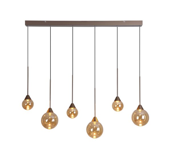 LED Hängelampe dimmbar 2700-4000K Bronze Champagner