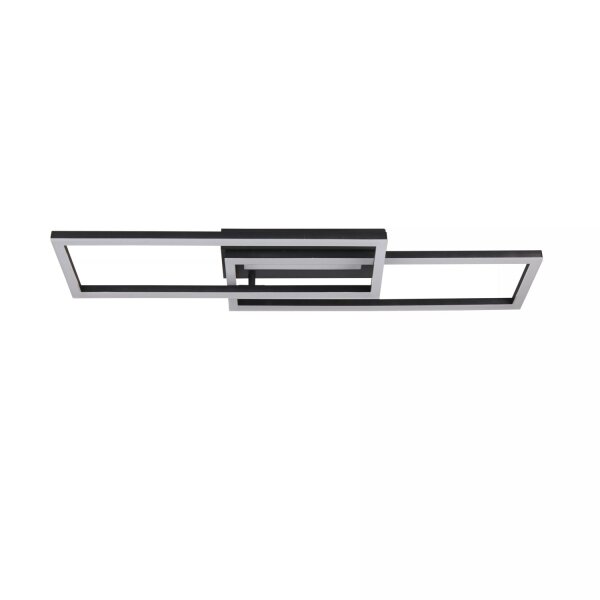 LED Deckenleuchte dimmbar 3000K Metall Schwarz L:75 cm