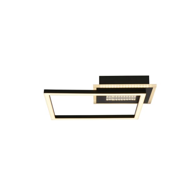 LED Deckenlampe dimmbar 3000K Metall Schwarz L:36 cm