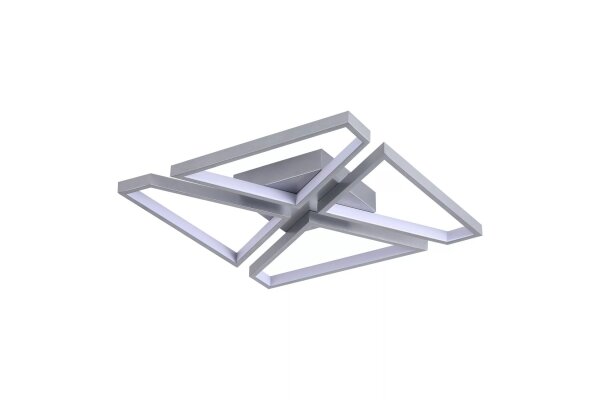 LED Deckenleuchte dimmbar 3000K Aluminium Silber modern