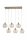 Hängelampe Glas Metall Gold Champagner E27 L:95 cm