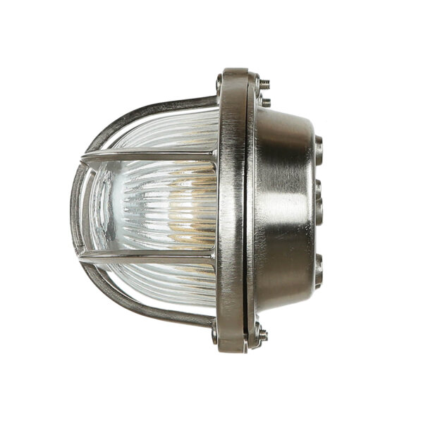 Wandlampe Außen Nickel Echt-Messing Haus Terrasse