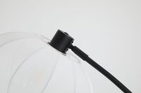 Bogenlampe Fußschalter Stoff Schwarz Weiß E27...