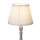 Lampenschirm Seide Weiß E14 E27 H:15 cm Plissee Loft