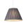 Lampenschirm Seide Anthrazit E14 E27 Ø40 cm Plissee