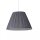 Lampenschirm Seide Anthrazit E14 E27 Ø40 cm Plissee