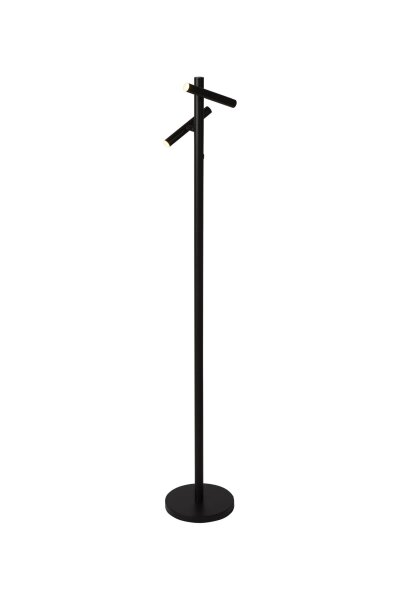 LED Stehlampe Akku 3000K Metall Schwarz Weiß H:125,5 cm