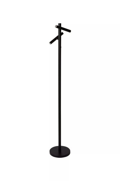 LED Stehlampe Akku 3000K Metall Schwarz Weiß H:125,5 cm