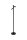 LED Stehlampe Akku 3000K Metall Schwarz Weiß H:125,5 cm