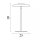 LED Tischleuchte Touchdimmer 3000K Glas Messing H:40 cm
