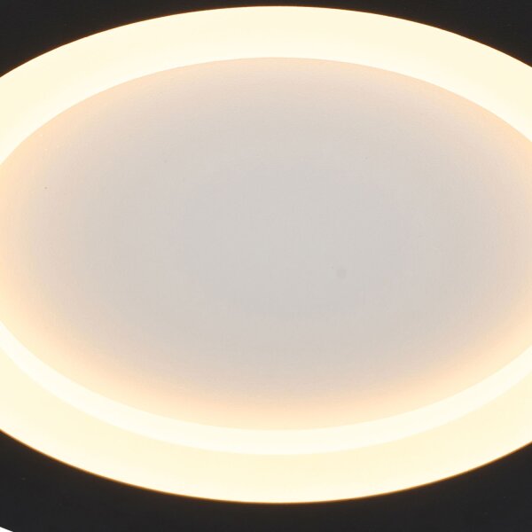 LED Deckenlampe Fernbedienung 3000-6500K Schwarz Ø39 cm