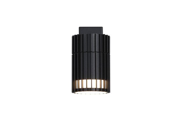 Außenleuchte Aluminium Schwarz GU10 IP44 T:11,3 cm