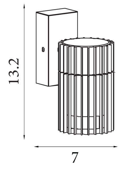 Außenleuchte Aluminium Schwarz GU10 IP44 T:11,3 cm