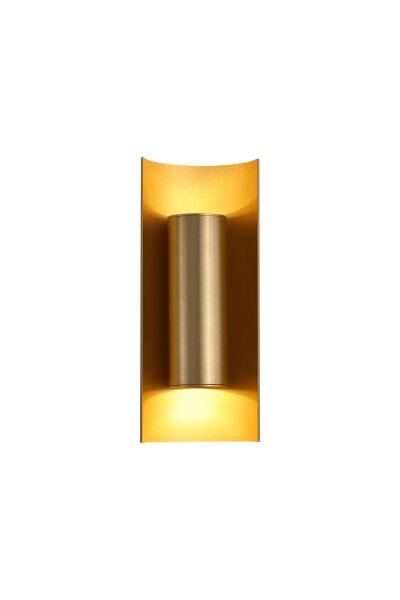 Wandleuchte Aluminium Gold GU10 H:25,4 cm Up Down