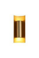 Wandleuchte Aluminium Gold GU10 H:25,4 cm Up Down