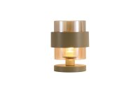 Tischleuchte Modern Glas Sandfarben Bernstein E27 36 cm