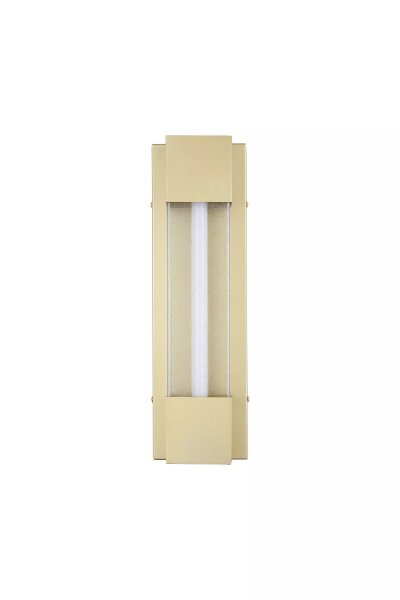LED Wandleuchte 3000K Edelstahl Gold IP44 H:40 cm