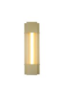 LED Wandleuchte 3000K Edelstahl Gold IP44 H:40 cm