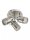 Deckenspot flexibel Silber GU10 IP44 Ø28 cm 3-flammig