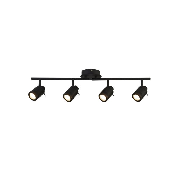 Deckenstrahler flexibel Metall Schwarz GU10 IP44 modern