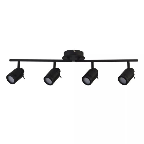 Deckenstrahler flexibel Metall Schwarz GU10 IP44 modern