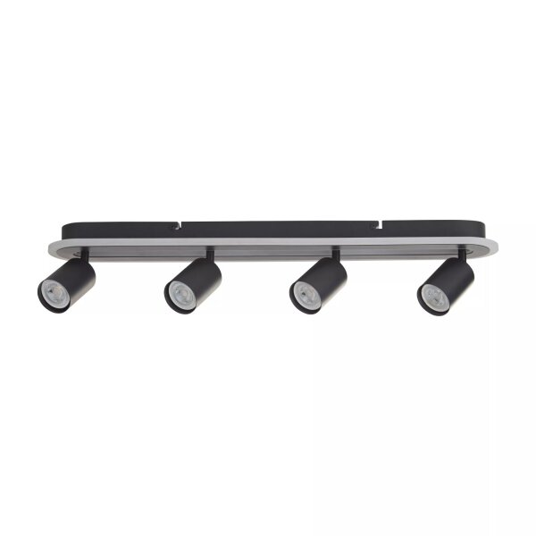 Deckenstrahler drehbar Metall Schwarz GU10 L:68 cm
