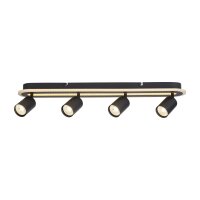 Deckenstrahler drehbar Metall Schwarz GU10 L:68 cm