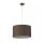Hängelampe Stoffschirm Messing Antik E27 Ø21 cm Loft
