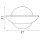 LED Wandleuchte 3000K Glas Metall Messing Antik B:17 cm