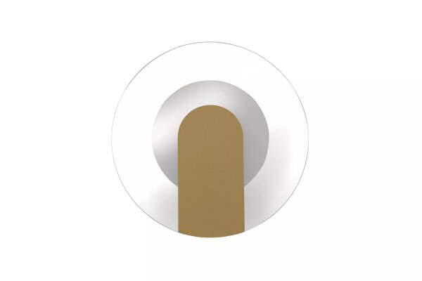 LED Wandlampe 3000K Metall Gold Weiß H:23 cm wohnlich