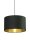 Lampenschirm Samt Dunkelgrün Gold E14 E27 Ø40 cm Loft