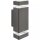 Außenleuchte Aluminium Glas Grau GU10 IP44 H:23,5 cm