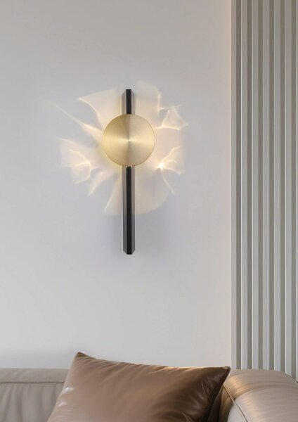 LED Wandleuchte schwenkbar 3000K Metall Sandschwarz