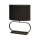 Tischleuchte blendarm Baumwolle Schwarz E27 H:59 cm