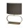 Tischlampe Baumwolle Bronze Grau E27 B:25 cm wohnlich