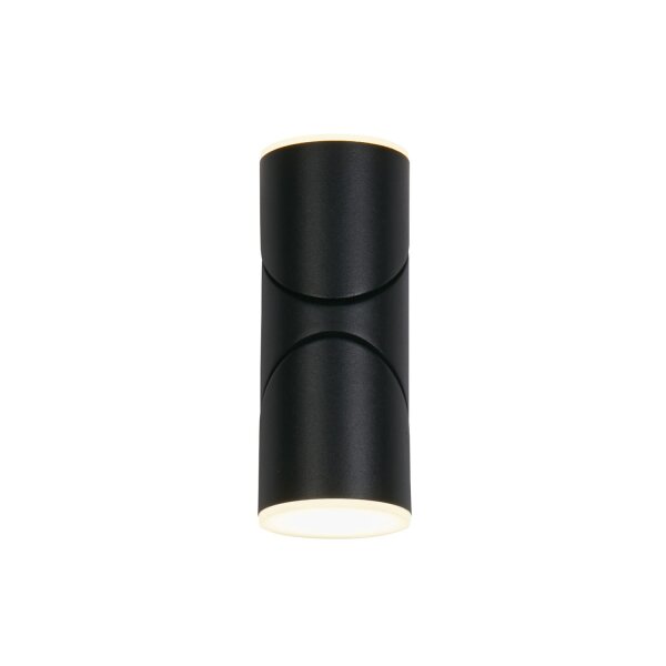 LED Außenwandleuchte Up Down 3000K Metall Schwarz IP65
