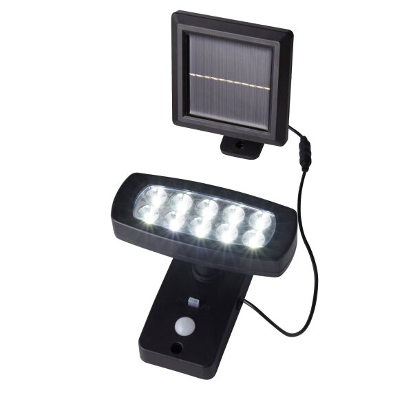 LED Solarleuchte Bewegungsmelder 3000K Schwarz IP44