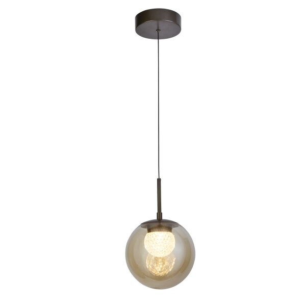 LED Pendelleuchte 2700K Glas Bronze Champagner Ø20 cm