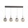 LED Pendelleuchte 3000K Glas Bronze Champagner L:90 cm