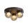 LED Deckenlampe 3000K Glas Bronze Champagner H:19 cm
