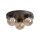 LED Deckenlampe 3000K Glas Bronze Champagner H:19 cm