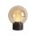 LED Tischlampe dimmbar 3000K Glas Bronze Champagner