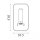LED Wandleuchte Schalter 3000K Sandschwarz H:18,5 cm