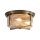 Deckenlampe Glas Metall Messing Antik E14 IP44 Ø35 cm