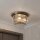 Deckenlampe Glas Metall Messing Antik E14 IP44 Ø35 cm