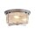 Deckenlampe Glas Metall Chrom E14 IP44 Ø35 cm Zylinder