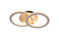 LED Deckenleuchte 3000K Metall Bronze-Braun L:42,5 cm