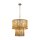 Pendelleuchte Metall Gold E14 Ø50 cm mehrstöckig modern
